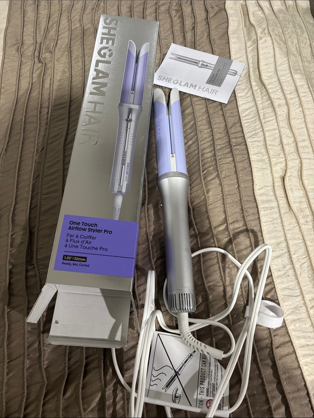 SheGlam Hair One Touch Airflow Styler Pro - Lavender/Silver